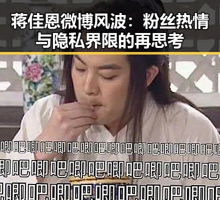 蒋佳恩微博风波:粉丝热情与隐私界限的再思考